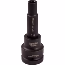 KS Tools 450.0452, Prise, 3/4", 1 tête(s), E20, Acier au chrome-molybdène, Chrome