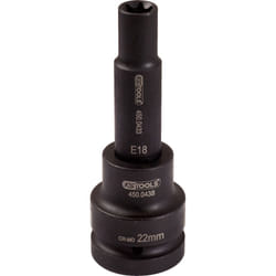 Kstools - 3/4 Douilles à chocs Torx e, longues, E22