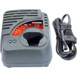 KS Tools 515.3590, Chargeur de batterie, Lithium-Ion (Li-Ion), 10,8 V, Universel, Gris, 1 h