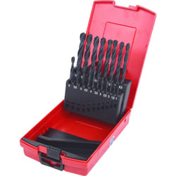 Kstools - Coffret de forets hss-r laminés, 19 pcs, en box pvc, 1-10mm