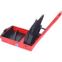 Kstools - Coffret de forets hss-r laminés, 19 pcs, en box pvc, 1-10mm