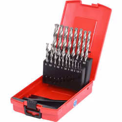 KS Tools 330.2620, Perceuse, Ensemble de forets, Rotation vers la droite, Métal, Plastique, Bois, 118°, Acier rapide (HSS-G)