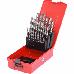 KS Tools 330.2623, Perceuse, Ensemble de forets, Rotation vers la droite, Métal, Plastique, Bois, 118°, Acier rapide (HSS-G)