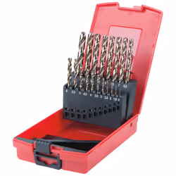 KS Tools 330.3620, Perceuse, Ensemble de forets, Rotation vers la droite, Métal, Plastique, Bois, 118°, Acier rapide (HSS-G)