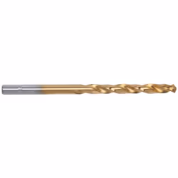 Selon DIN 338 Type N Sens de coupe à droite Angle de pointe 130° Angle de spirale 20 à 30° Surface traitée au titane Acier -  ...