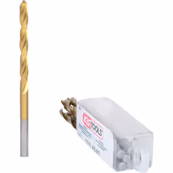 Kstools - Forets hss TiN, 4mm, pack de 10