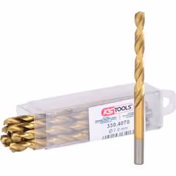 KS Tools 330.4070, Perceuse, Foret hélicoïdal, Rotation vers la droite, 7 mm, 109 mm, Aluminium, Laiton, Bronze, Fonte, Métal ...