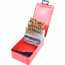 KS Tools 330.4613, Perceuse, Ensemble de forets, Rotation vers la droite, Métal, Plastique, Bois, 130°, Acier rapide revêtu d ...