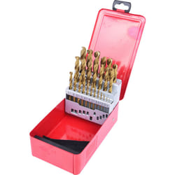 Kstools - Coffret de forets hss TiN, en box métal 25 pcs 1-13mm