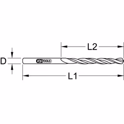 KS Tools 330.7098 foret Foret hélicoïdal 10 pièce(s) - Vue supplémentaire 2