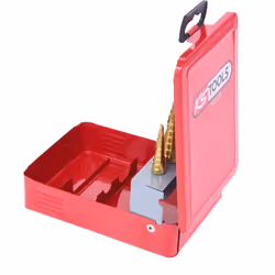 Kstools - Jeu de forets étagés hss TiN, en box métal 3 pcs