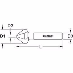 KS Tools 336.0042 foret Mèche d’ébarbage 1 pièce(s)