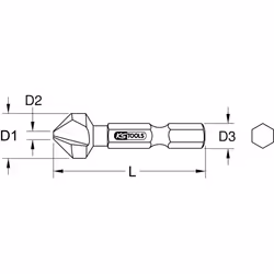 KS Tools 336.0274 foret Mèche d’ébarbage 1 pièce(s)