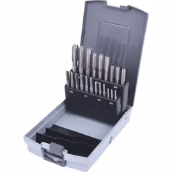 Coffret de tarauds hss co, 21 pcs en box pvc, M3-M12