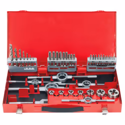 Kstools - Coffret de tarauds et filières hss Co, 44 pcs