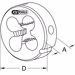 Kstools - Filières hss Co m, M4x0,7