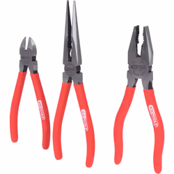 KS Tools 115.1310, Pince diagonale, Acier, Rouge
