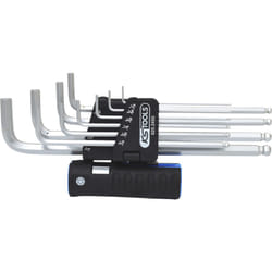 Kstools - Jeu de clés mâles 6 pans à tête sphérique 3 en 1,10 pcs xl, pouce