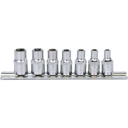 Kstools - 1/4 Jeu de douilles Torx e CHROMEplus, 7 pcs