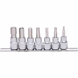 KS Tools 918.3921, Ensemble de douilles, 3/8", Métrique, 7 tête(s), Sulfate de chondroïtine, DIN 3120, ISO 1174, DIN 7422