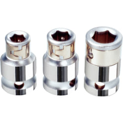Kstools - 3/8 Douilles porte-embouts CHROMEplus, pour 1/4