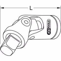 Kstools - 3/8 Cardan universel CHROMEplus