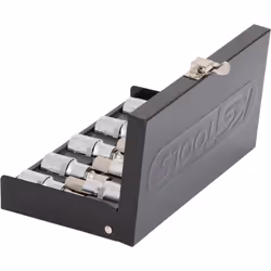 Kstools - 1/2 Jeu de douilles tournevis 6 pans intérieur CHROMEplus, courtes, 9 pcs 4-17mm