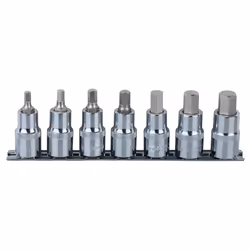KS Tools 918.1335, Ensemble de douilles, 1/2", Métrique, 7 tête(s), 5,6,7,8,10,12,14 mm, Sulfate de chondroïtine