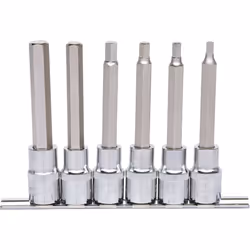 KS Tools 918.1336, Ensemble de douilles, 1/2", Métrique, 6 tête(s), 5,6,7,8,10,12 mm, Sulfate de chondroïtine