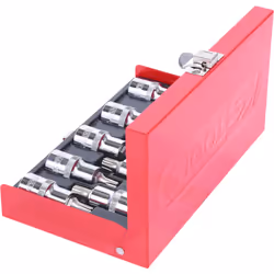 Kstools - 1/2 eu de douilles tournevis Torx CHROMEplus, 9 pcs T20-T60
