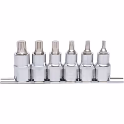 KS Tools 918.1349, Ensemble de douilles, 1/2", Métrique, 6 tête(s), M10, M12, M14, M5, M6, M8, Sulfate de chondroïtine