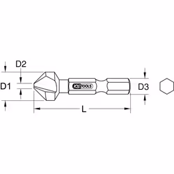 KS Tools 336.0329 foret Mèche d’ébarbage 1 pièce(s)