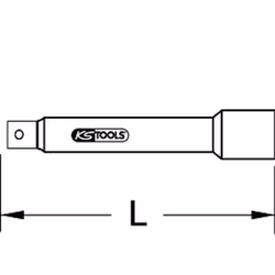 Kstools - ks tools 130.0317 rallonge 1/4'' 150 mm