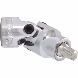 Kstools - 1/4 CHROMEplus Douille à embouts articulée pour vis Torx, T10