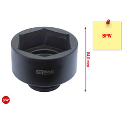 Kstools - 3/4 Douille pour écrous de moyeux bpw