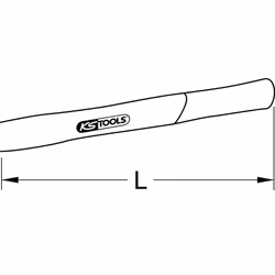 Kstools - ks tools 1421510 manche en hickory de rechange pour 142.1508 142.1510