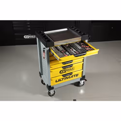 Kstools - Servantes ultimate 7 tiroirs Grise et jaune