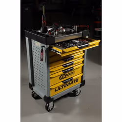 Kstools - Servantes ultimate 7 tiroirs Grise et jaune