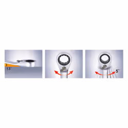 Clés mixtes à cliquet avec système de cliquet dans la fourche réversible duo GEARplus 8mm - Vue supplémentaire 7