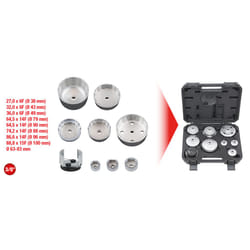 Kstools - Jeu de clés pour couvercles de boîtiers de filtre et filtres à huile, 9 pcs