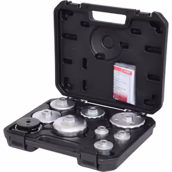 Kstools - Jeu de clés pour couvercles de boîtiers de filtre et filtres à huile, 9 pcs
