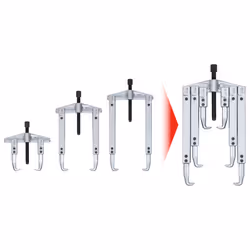 KS Tools 700.1320, Extracteur à mâchoires coulissantes, Acier, 8 pièce(s), 3,54 kg