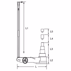 Kstools - Cric hydropneumatique 40 t / 20 t / 10 t