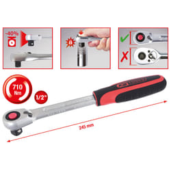 Kstools - Cliquet réversible SlimPOWER
