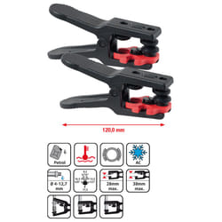 Jeu de pinces pour conduites ALLinONE, Ø 4,75-14mm, pack de 2