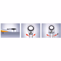 Clés mixtes à cliquet avec système de cliquet dans la fourche réversible duo GEARplus 24mm - Vue supplémentaire 4