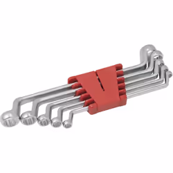 KS Tools 517.0295, Acier chromé au vanadium, Gris, 8x9,10x11,12x13,16x17,18x19, 760 g, 5 pièce(s)