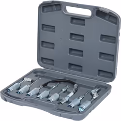 Description générale Jeu d'adaptateurs pour pompe à graisse, 7 pièces, compatible avec les pompes à graisse manuelles, sur ba ...