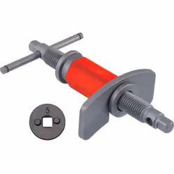 Pour repousser les pistons de frein à droite et à gauche Remplace l'adaptateur pour repousser le piston Entraînement carré un ...
