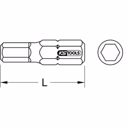 Embout 6 pans TORSIONpower 6mm